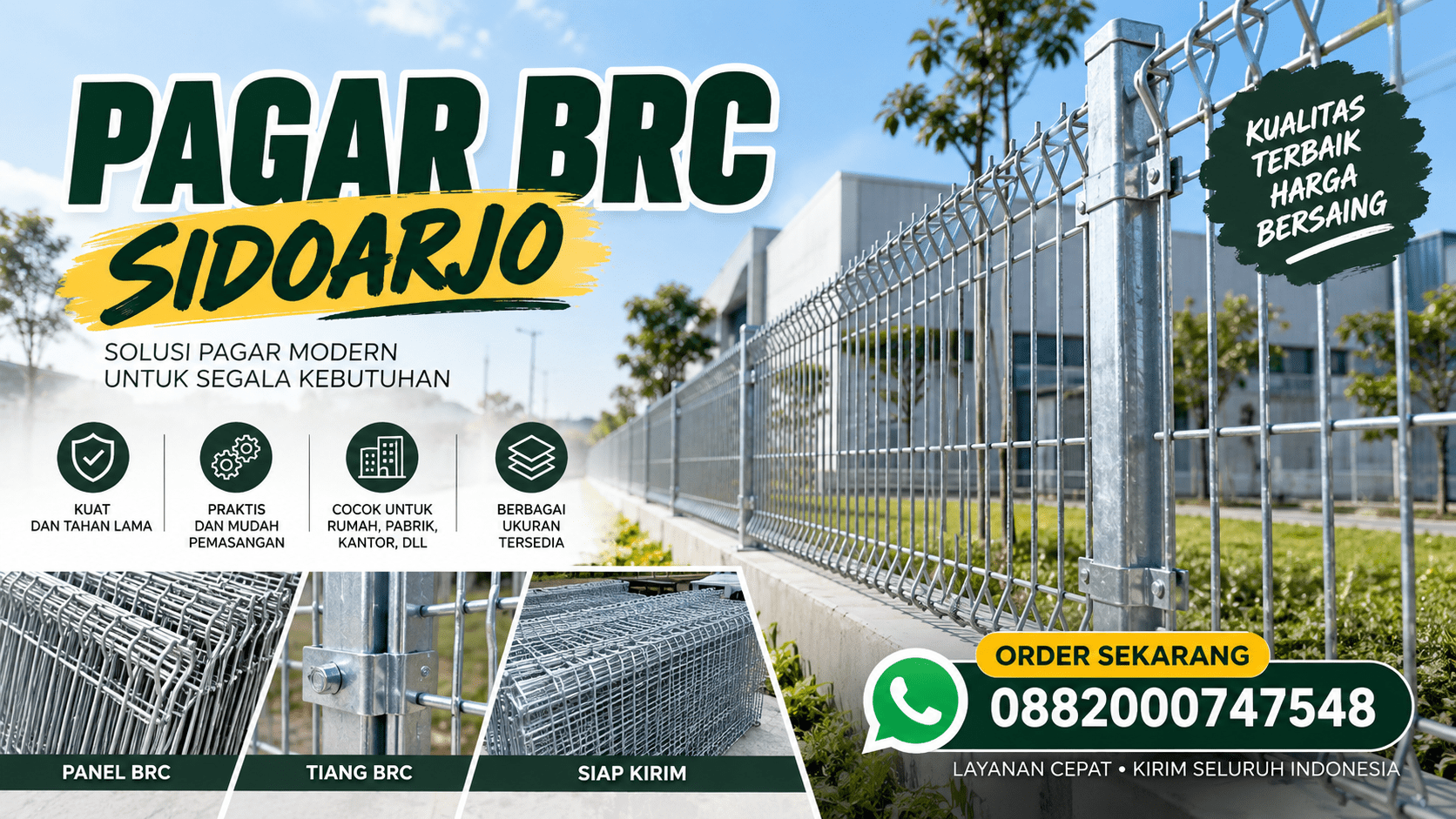 Jual Pagar BRC Sidoarjo Supplier Utama